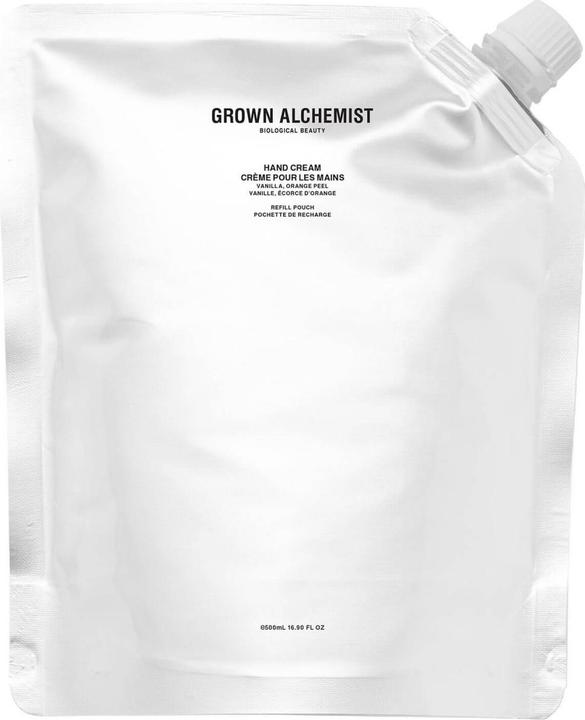 Grown Alchemist Hand Cream Refill: Vanilla, Orange Peel (500 ml)