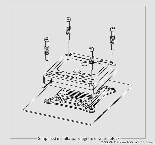 Image du produit Barrowch 115x/x99/x299 CPU Water Block Ecran couleur multi-mode - Noir