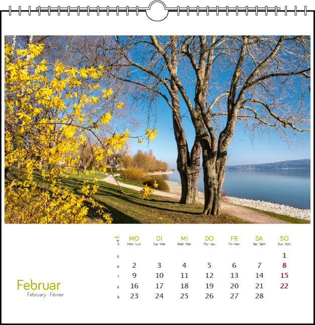 Produktbild Westlicher Bodensee 2026 (17 x 17 cm, Französisch, Englisch)