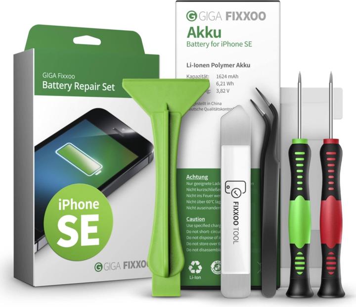 Giga Fixxoo Reparaturset Akku (Akku, iPhone SE)