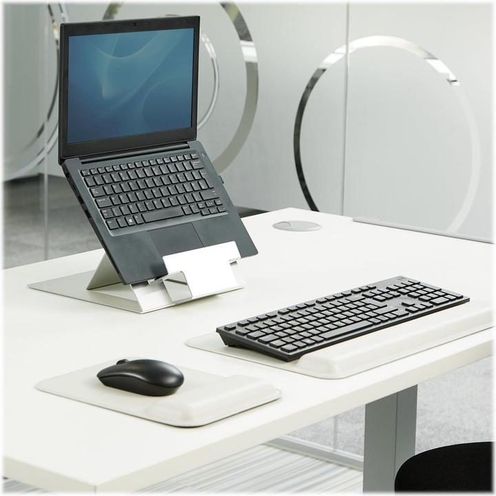 Actual product image Fellowes HYLYFT Notebook Stand Stainless Steel