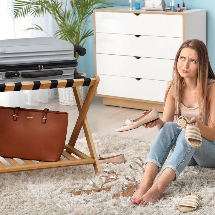 Actual product image Relaxdays Suitcase stand (Suitcase rack)