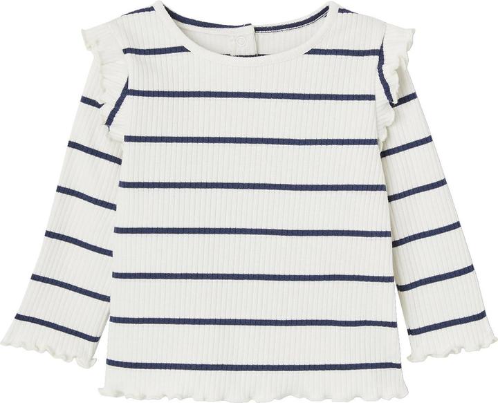 Immagine prodotto Vertbaudet Camicia da bambina a coste con maniche a balze, cotone biologico (68)