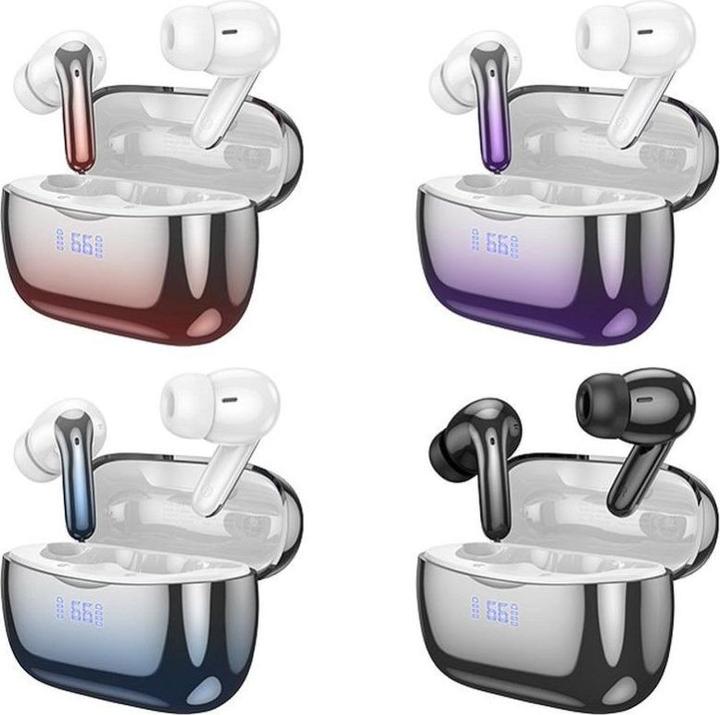 Immagine prodotto Hoco Cuffie Bluetooth effetto cromo (ANC, 7 h, Cablato)