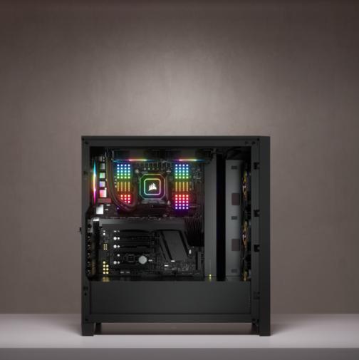 Actual product image Corsair iCUE 4000X (mATX, Mini-ITX, ATX, E-ATX)