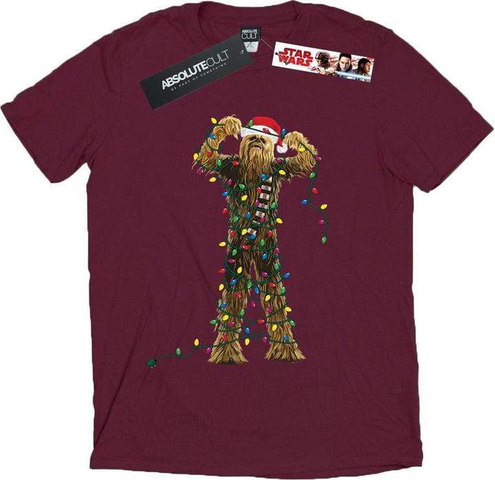 Star Wars Chewbacca Christmas Lights TShirt (XXL)