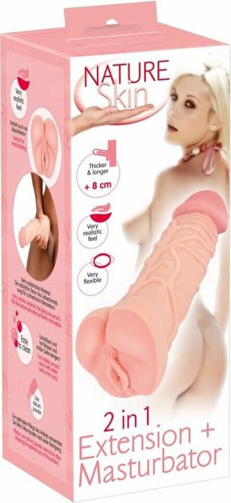 Image du produit Nature Skin 2in1 Extension + Masturbateur