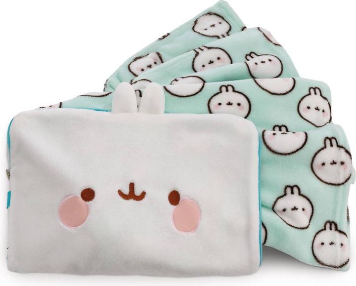 Actual product image NICI 61172 Fleece blanket & cushion in 1 MOLANG 180x100cm (180 x 100 cm)