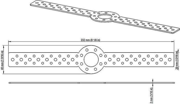 Actual product image Axis F8204, steel mounting tape, formable (Mounting kit)