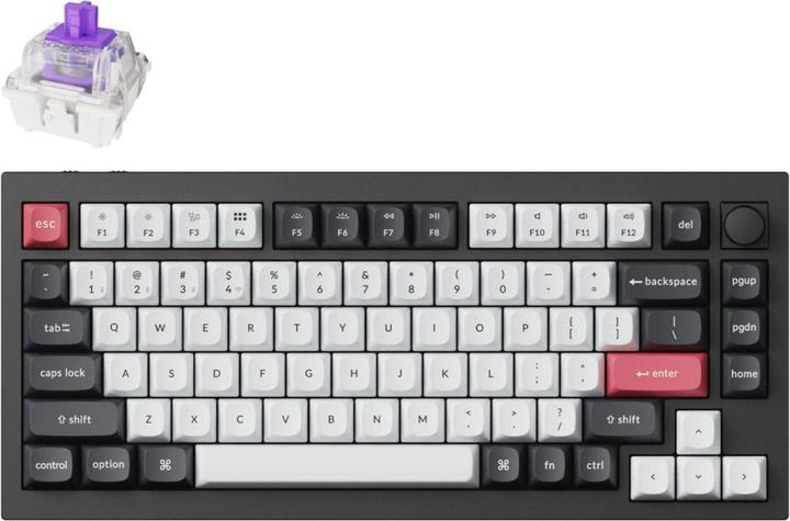 Keychron Q1 HE (commutateur magnétique) (US, Sans fil, Filaire)