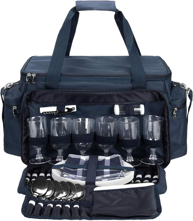 Actual product image Anndora XXL Picknicktasche Set für 6 Personen (57-teilig)