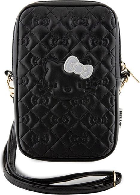 Produktbild Hello Kitty PU Qulited Leather Crossbody Case - black (Apple iPhone 16)