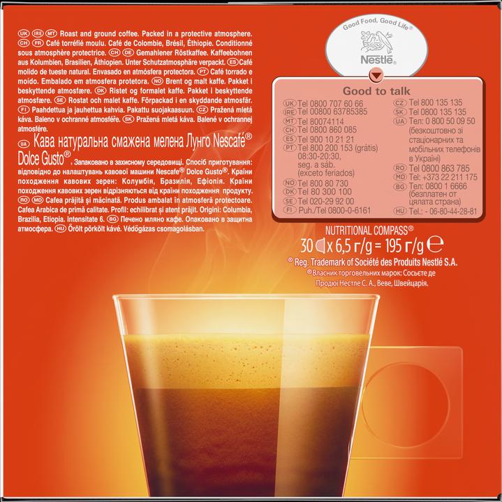 Produktbild Nescafé Dolce Gusto Lungo (30 x Port.)