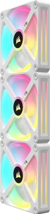 Immagine prodotto Corsair Ventola iCUE LINK QX120 RGB 120 mm PWM (bianca, starter kit) (120 mm, 3 x)