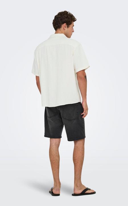 Actual product image Only & Sons Onslatham Rlxss Resort Linen Struc 0257 (S)