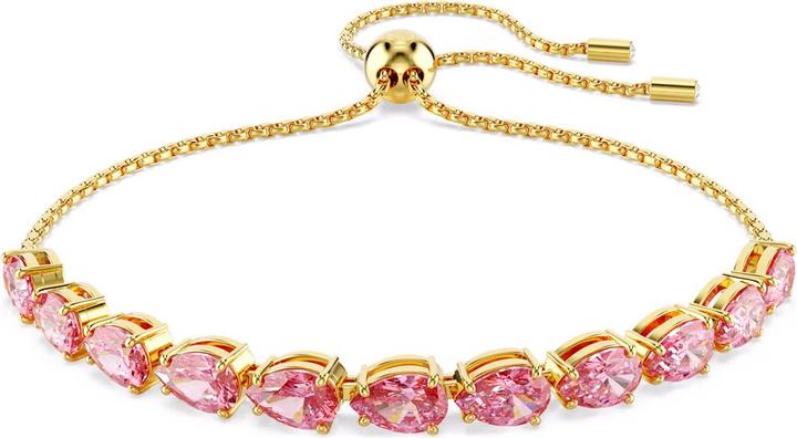 Swarovski Matrix Armband Tropfenschliff Rosa Gold (24 cm, Swarovski Metall)