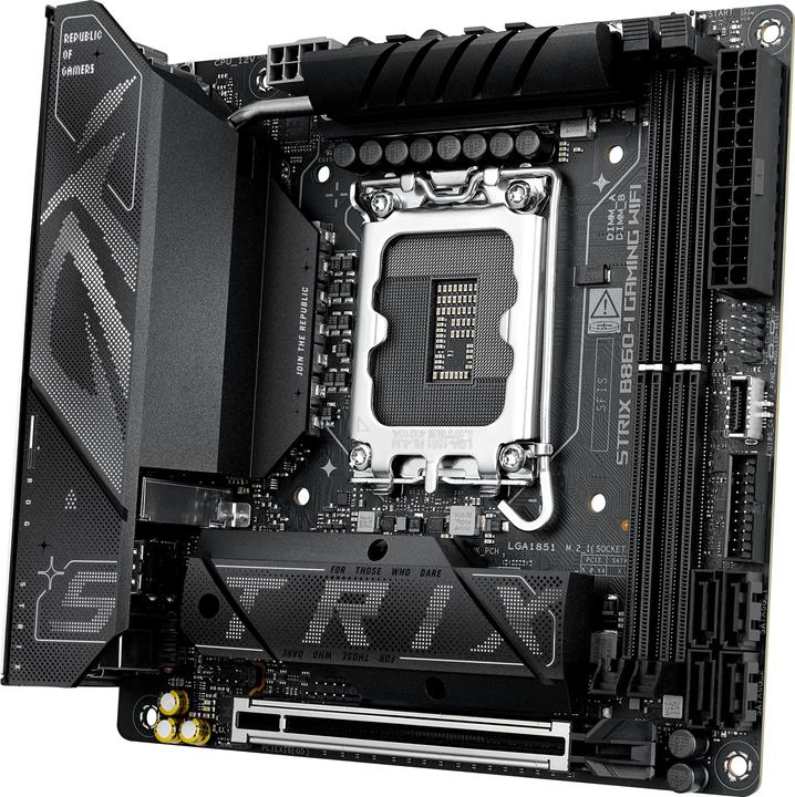 Immagine prodotto ASUS ROG STRIX B860-I GAMING WIFI (LGA 1851, Intel B860, Mini-ITX)