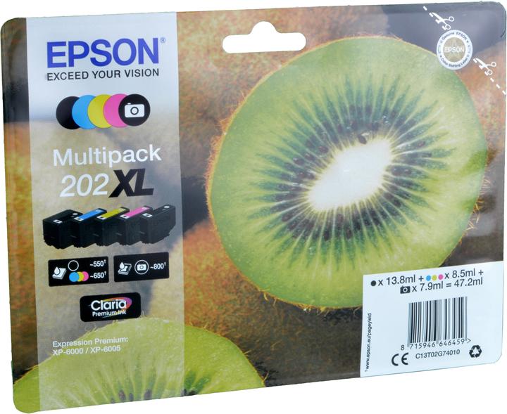 Immagine prodotto Epson 202XL Claria Premium Multipack (M, FC, C, PBK, Y)