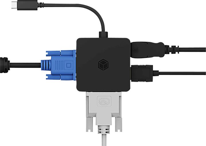 Produktbild Icy Box Videoadapter IB-DK1104-C 4w1 USB TYPE-C (USB Typ-C, DVI, VGA, HDMI, 6 cm)