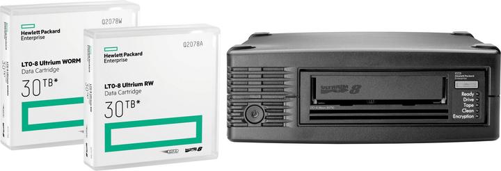 Actual product image HPE LTO-8 Ultrium 30750 Ext Tape Drive Switzerland English Localization