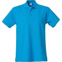 Poloshirt Clique Basic 028230, Baumwolle, türkis, Grösse 3XL (3XL)