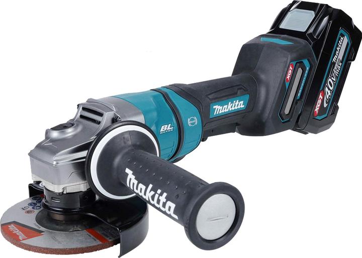 Produktbild Makita Akku-Winkelschleifer 40V max. / 4,0 Ah, 2 Akkus + Ladegerät im MAKPAC (125 mm)