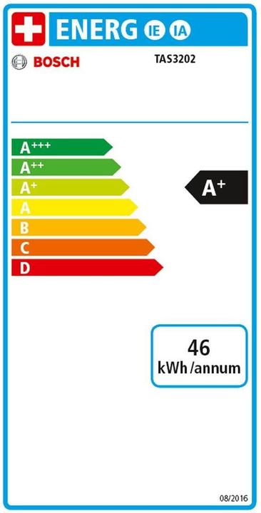 Energie-Label Bosch Hausgeräte T32 Suny (Tassimo)