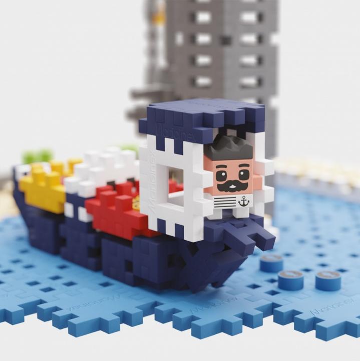 Actual product image Marioinex constructor "Mini waffle blocks City Port 248" (cod. 629)