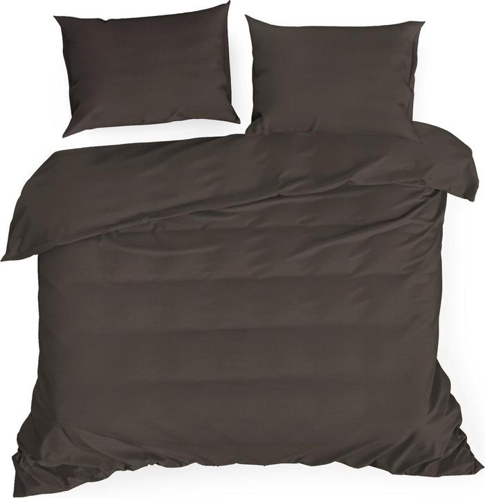 Produktbild Eurofirany DIVA LINE DINA Bettwäsche-Set aus hochwertigem Baumwollsatin, einfarbig, 160 x 200 cm (Bettwäsche Set, 160 x 200 cm)