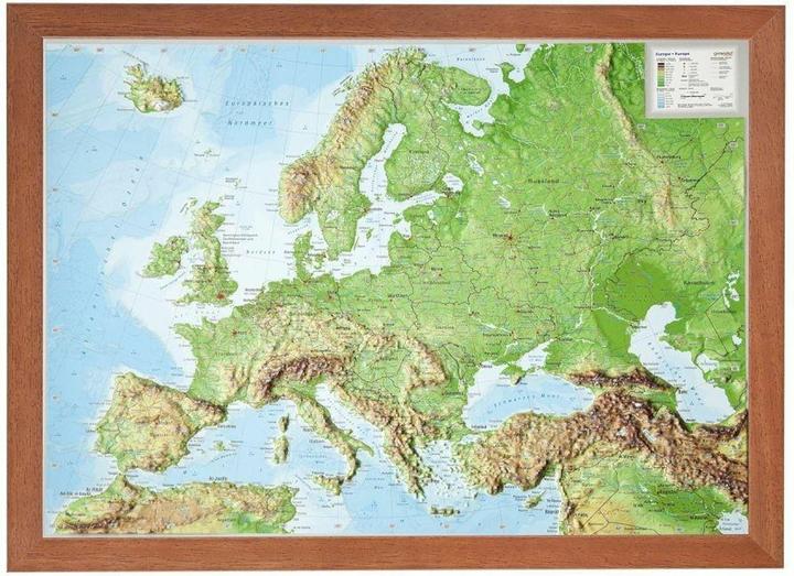 3D Reliefkarte Europa