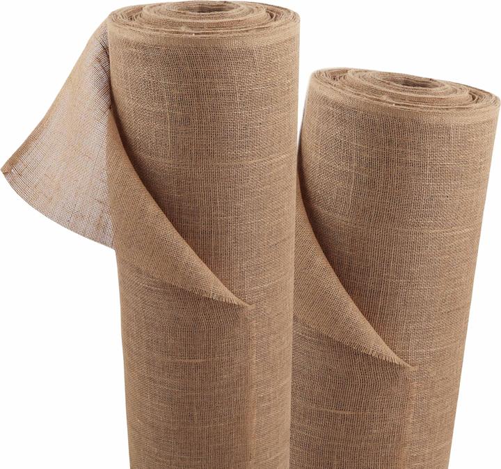 Immagine prodotto Aquagart 90m x 1m Jutegewebe 215g/m² Jutematte Gartenjute Jute Stoff Sackleinen Juteband