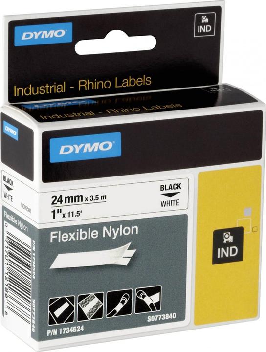 Produktbild Dymo Rhino Nylonband, weiss (9 cm, Mehrfarbig)