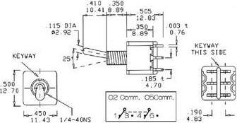 Produktbild Velleman Vertical Toggle Switch Dpdt On-On Low Cost