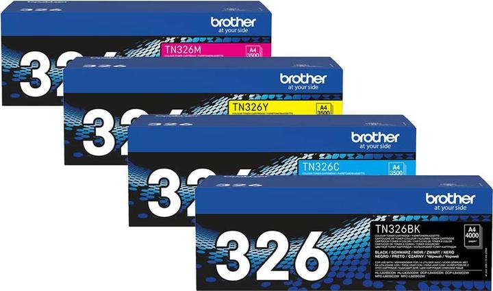 Produktbild Brother Original Toner SET TN326/TN-326 Set mit allen vier Farben (M, BK, Y, C)