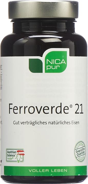 Produktbild NicaPur FERROVERDE Kaps 21 mg pflanzliches Eisen Ds 60 Stk (60 Stück, Kapseln, 71 g)
