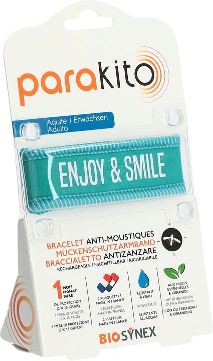 Para‘Kito Parakito Armband Erwachsene Enjoy and Smile blau
