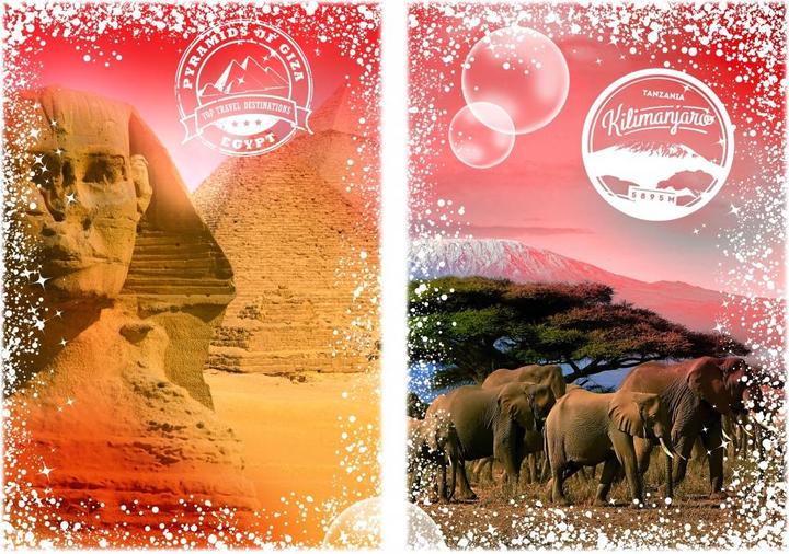 Produktbild Grafika Puzzle 1000 pieces Travel around the World - Africa, Egypt and Kenya (1000 Teile)