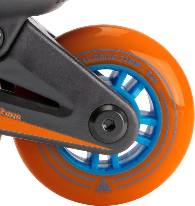 Actual product image Firefly Kids inline skate 510 Boy (size: 37.0-40.0 (wheels 76 mm), 901 black/blue/or (37)