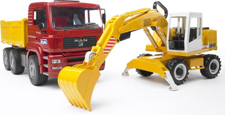 Produktbild Bruder Man Kipplastwagen mit Schaufelbagger
