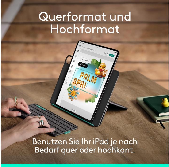 Produktbild Logitech Flip Folio (CH, iPad Pro 13 2024 (M4), iPad Air 13 2024 (M2), iPad Air 13 2025)