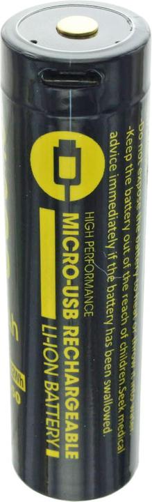 Actual product image AccuCell Akku 18650 mit Micro-USB-Ladebchse (1 pcs., 18650, 3300 mAh)