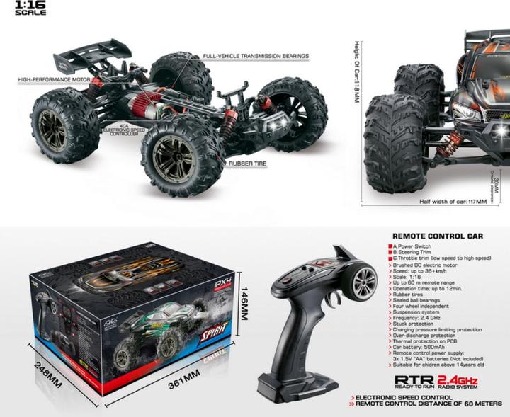Actual product image Absima High Speed Truggy Racer (RTR Ready-to-Run)
