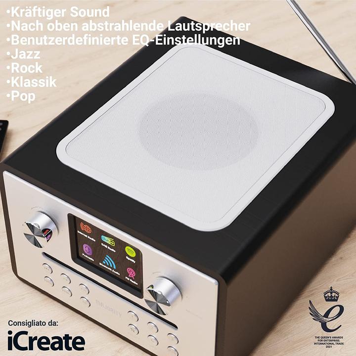 Image du produit Majority Radio FM & lecteur CD (FM, DAB+ DAB, Bluetooth, WiFi)