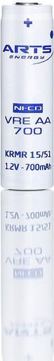 Immagine prodotto Batteria ricaricabile, 1,2 V - 700 mAh, AA con etichetta a saldare (1 pz., AA, 700 mAh)
