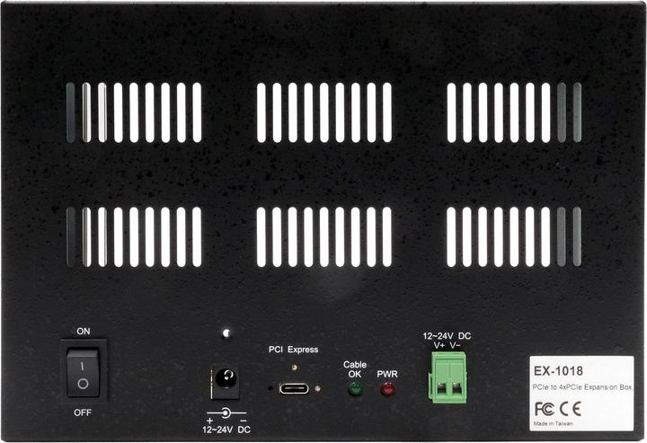 Actual product image Exsys PCI-E to 4x PCIe Expansion Box