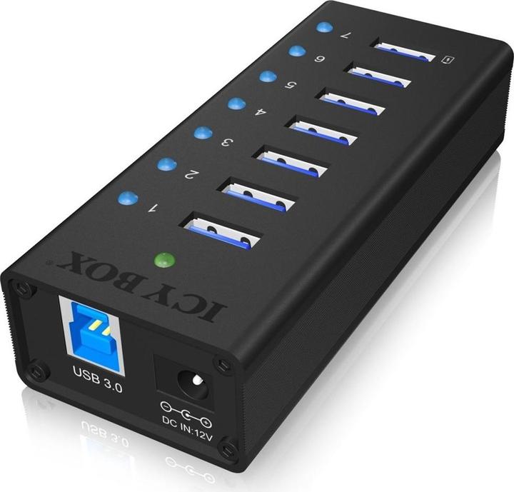 Immagine prodotto Icy Box Ib-Ac618 (USB-B, 7 Porti)