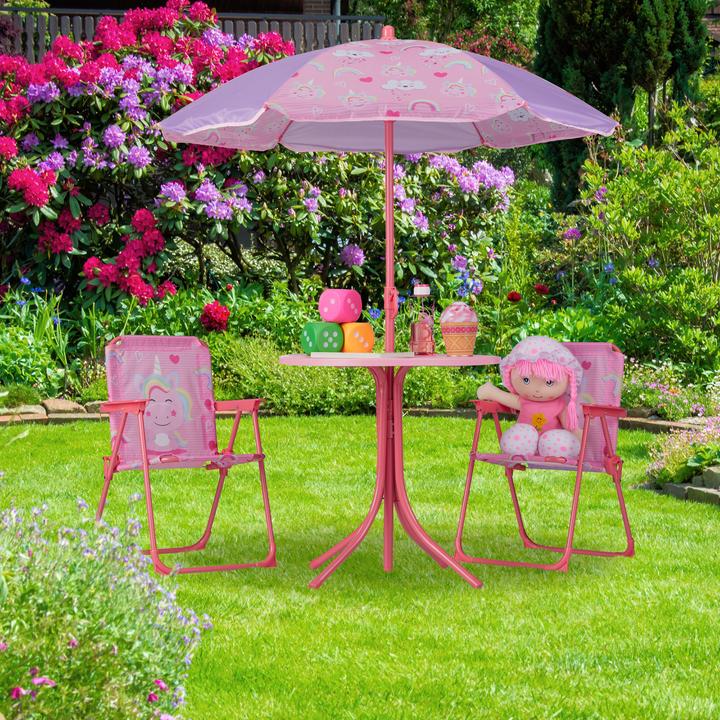 Actual product image Relaxdays Kid?s Furniture Set, Folding Chairs & Table