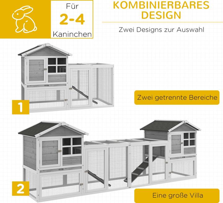 Produktbild PawHut Kaninchenstall