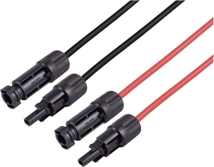 Produktbild BKL Electronic PV4 Verlängerung, 4mm², 2er Set R/SW, 7.5m