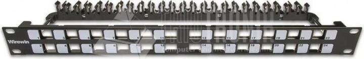 Actual product image Wirewin 24-port 1U patch panel, shielded